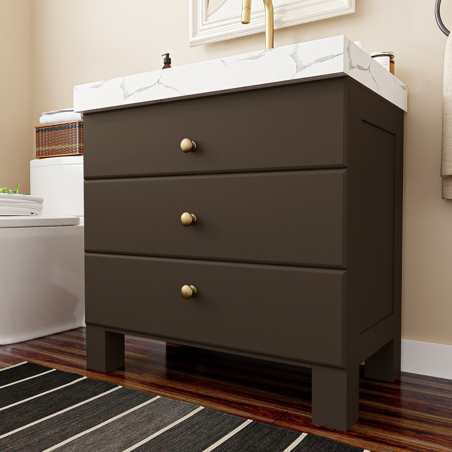 VaryPaper Dark Brown Contact Paper Skin-friendly