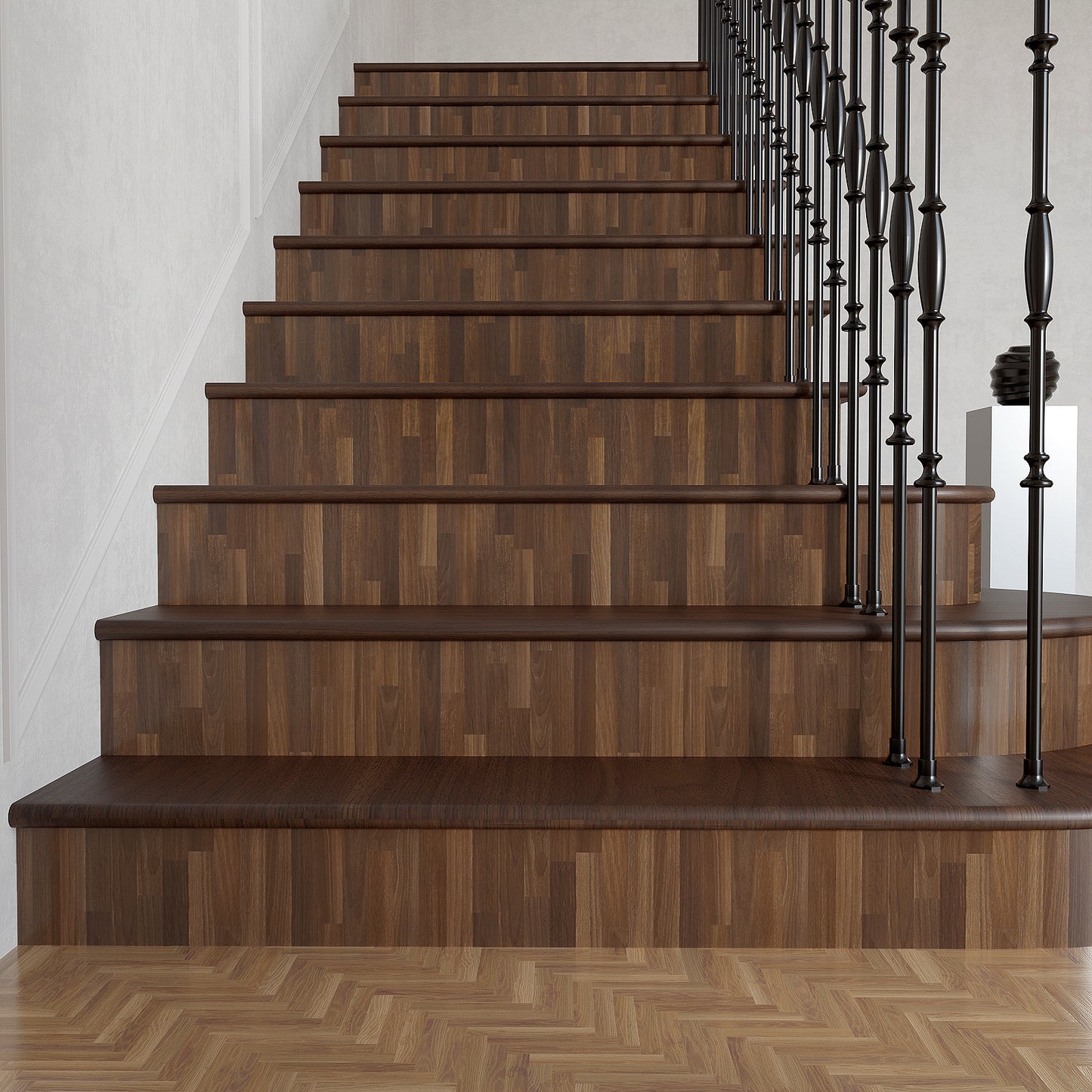 VaryPaper Dark Brown Butcher Block Wood Contact Paper