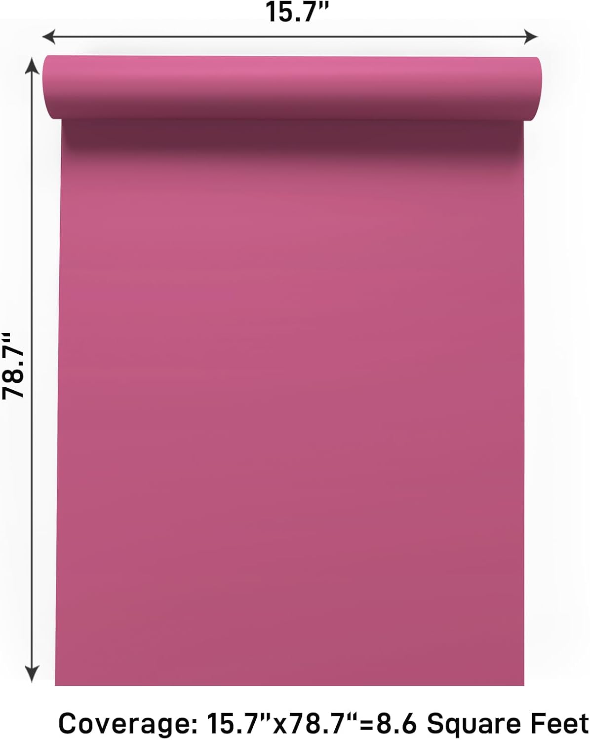 VaryPaper Hot Pink Contact Paper Skin-friendly
