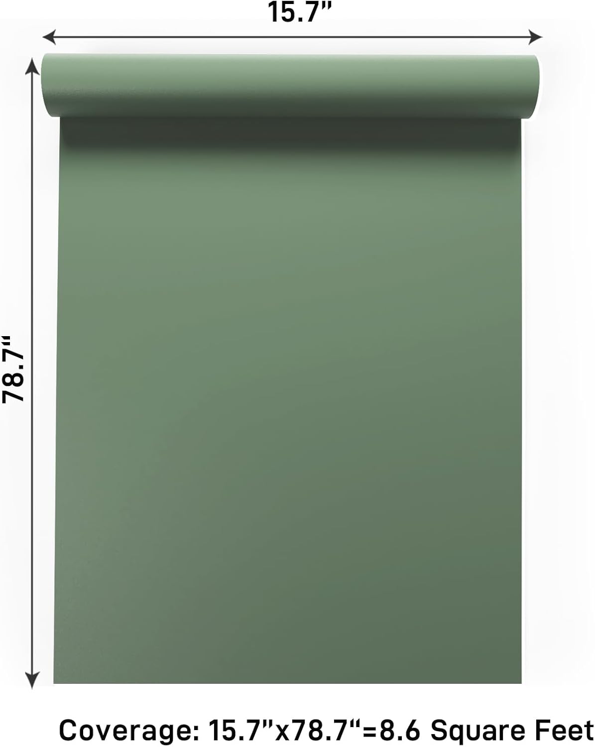VaryPaper Thick Light Sage Green Peel and Stick Wallpaper