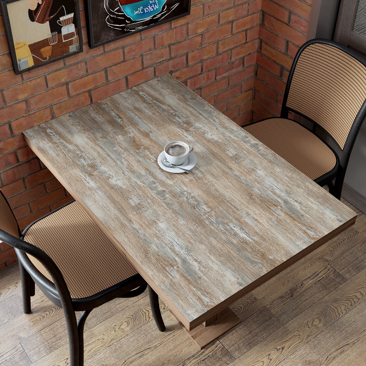 VaryPaper Distressed Light Wood Contact Paper