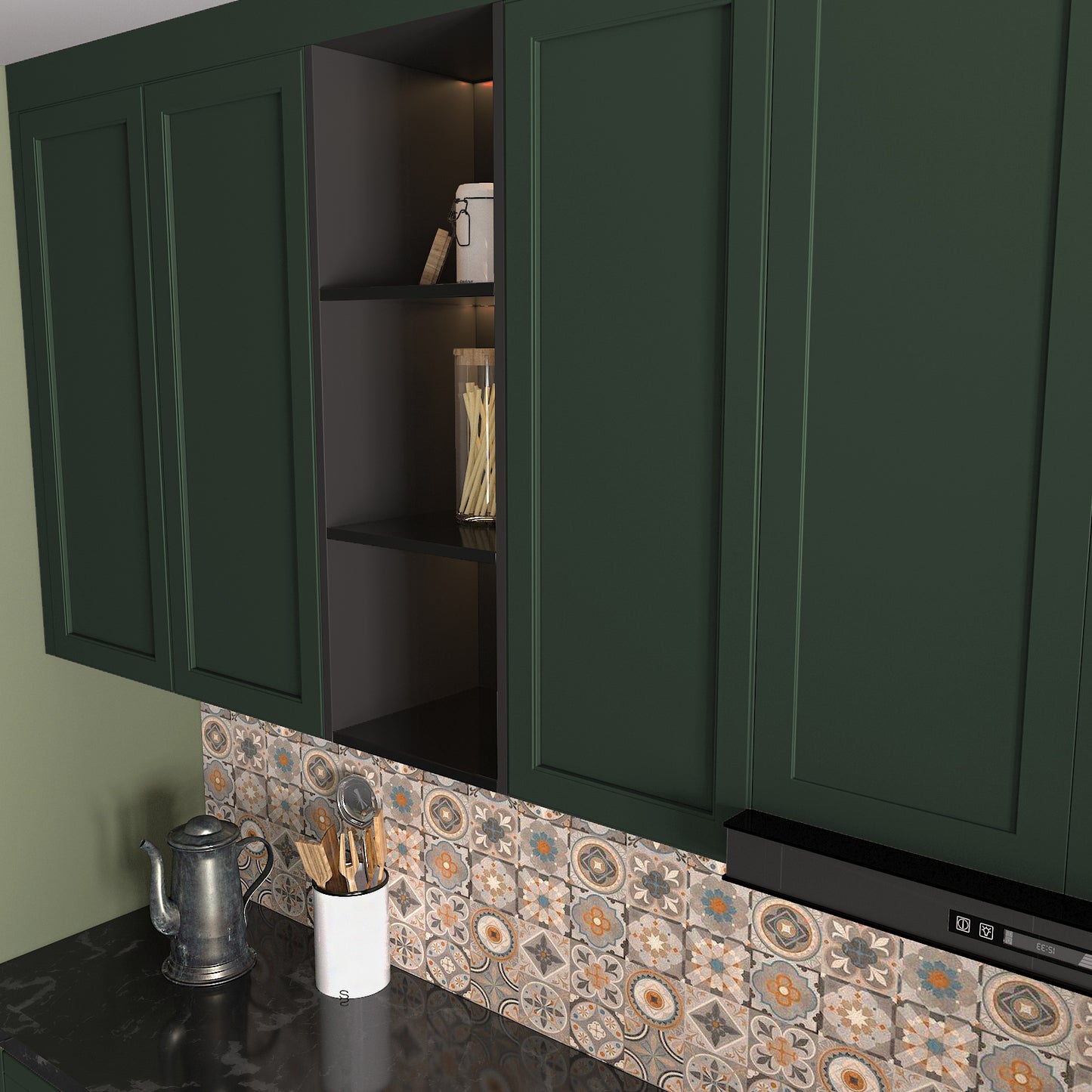 VaryPaper Matte Dark Green Contact Paper Skin-friendly