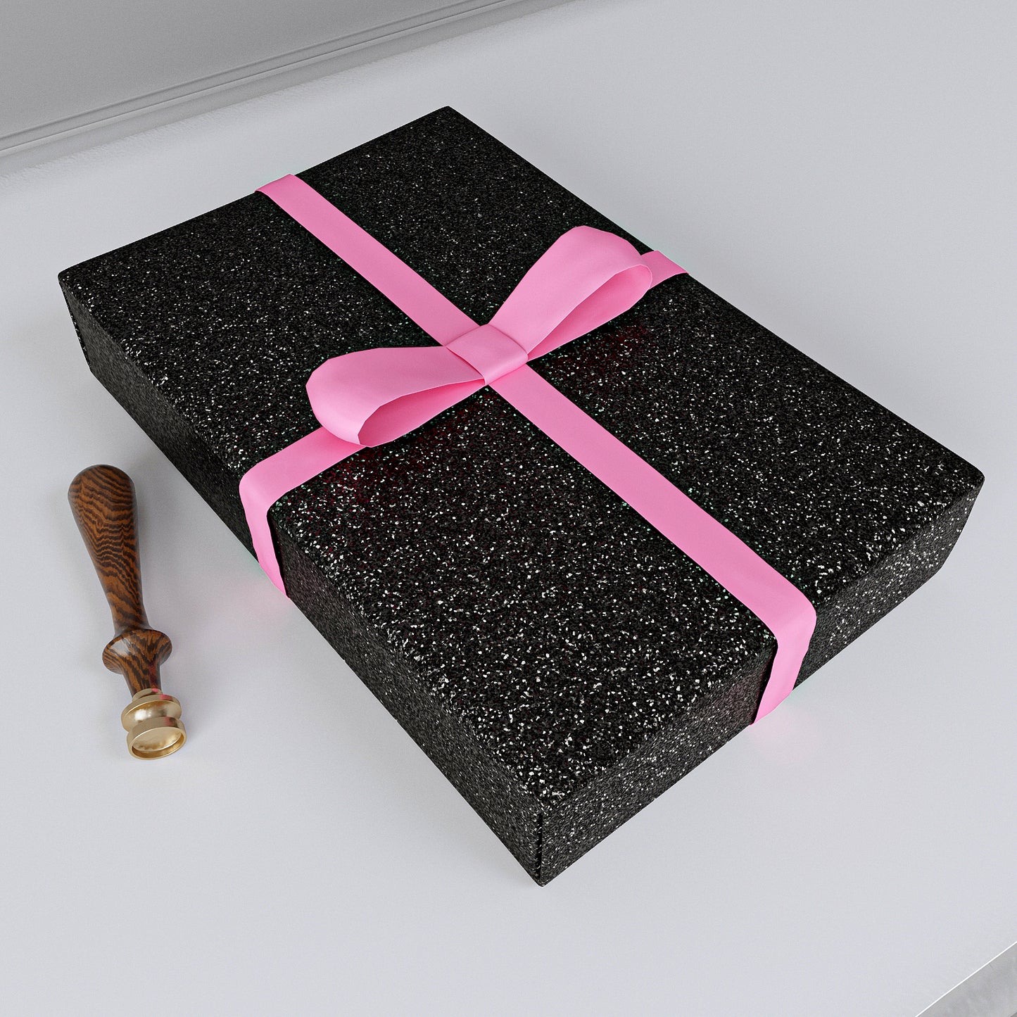VaryPaper Black Chunky Glitter Wallpaper