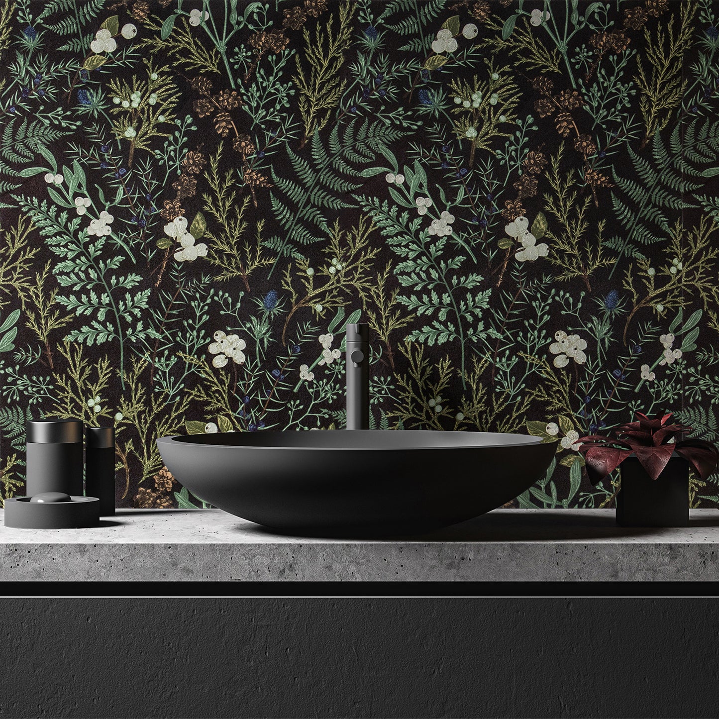 VaryPaper Tropical Moss Leaf Floral Wallpaper