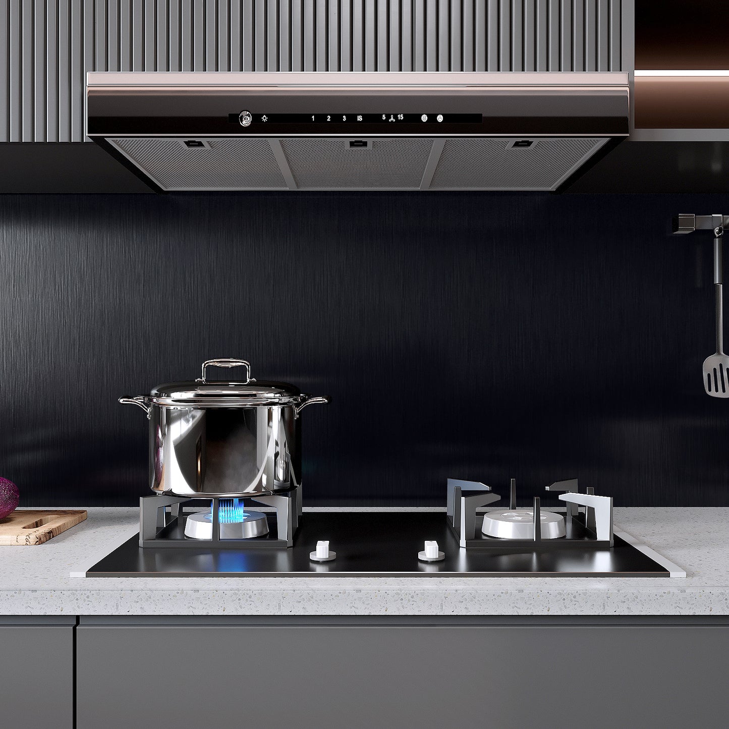 VaryPaper Black Stainless Steel Contact Paper