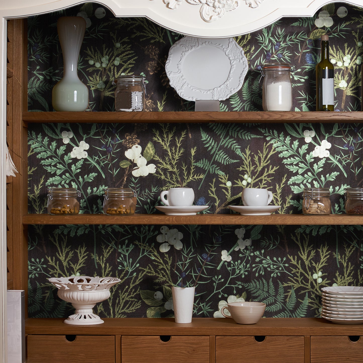 VaryPaper Tropical Moss Leaf Floral Wallpaper