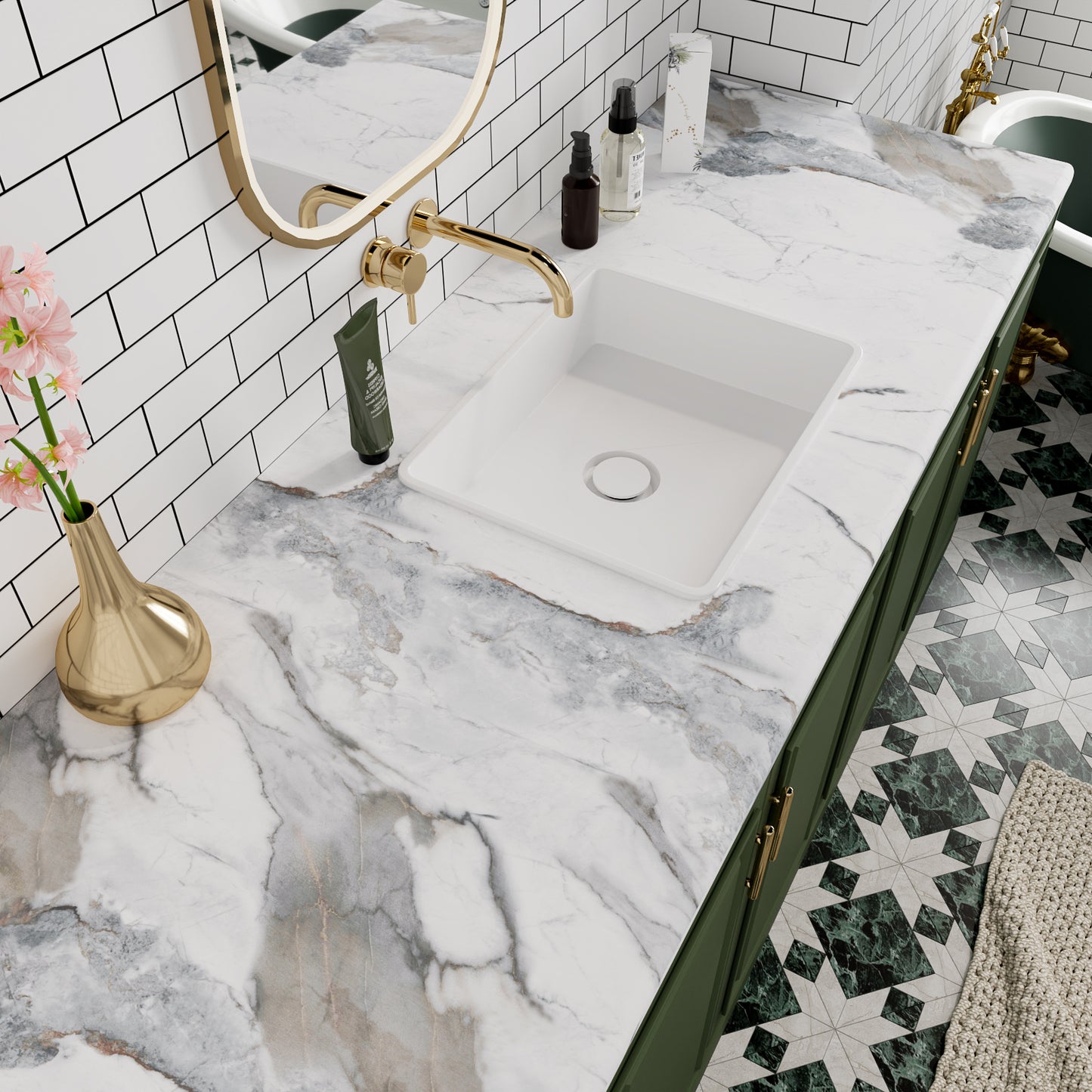 VaryPaper Grey White Marble Contact Paper