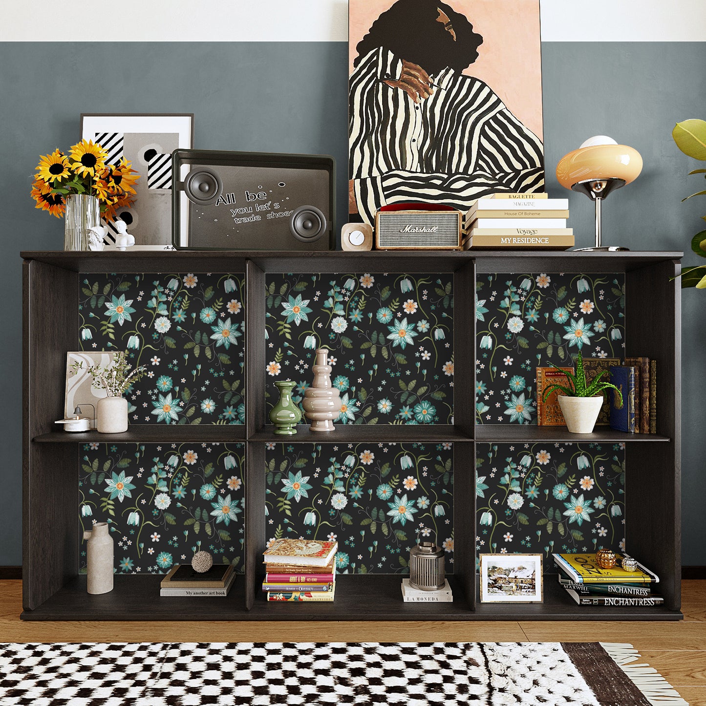 VaryPaper Boho Snowflakes Flower Peel and Stick Wallpaper