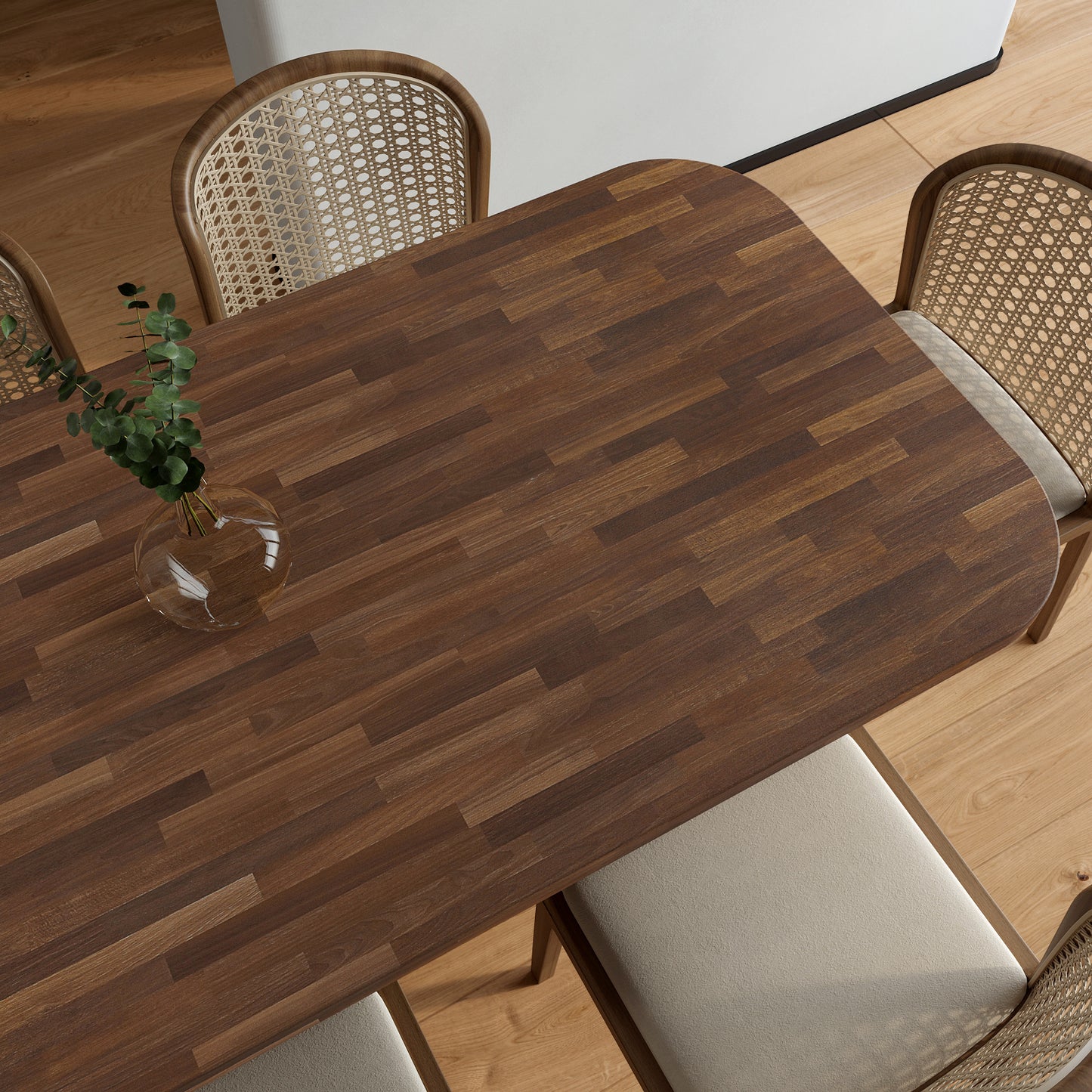 VaryPaper Dark Brown Butcher Block Wood Contact Paper