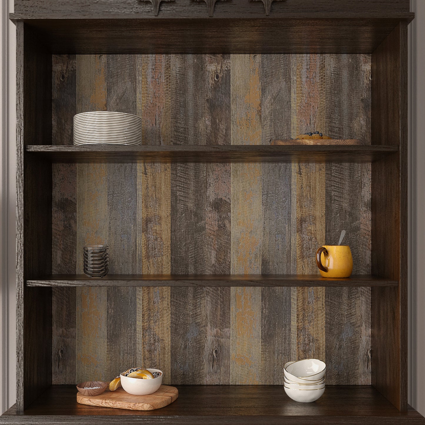 VaryPaper Rustic Brown Wood Contact Paper