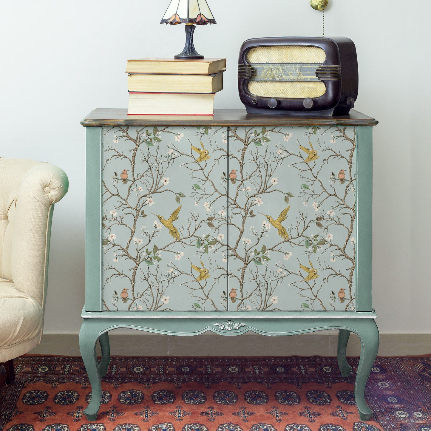 VaryPaper Blossom Branches Bird Floral Wallpaper