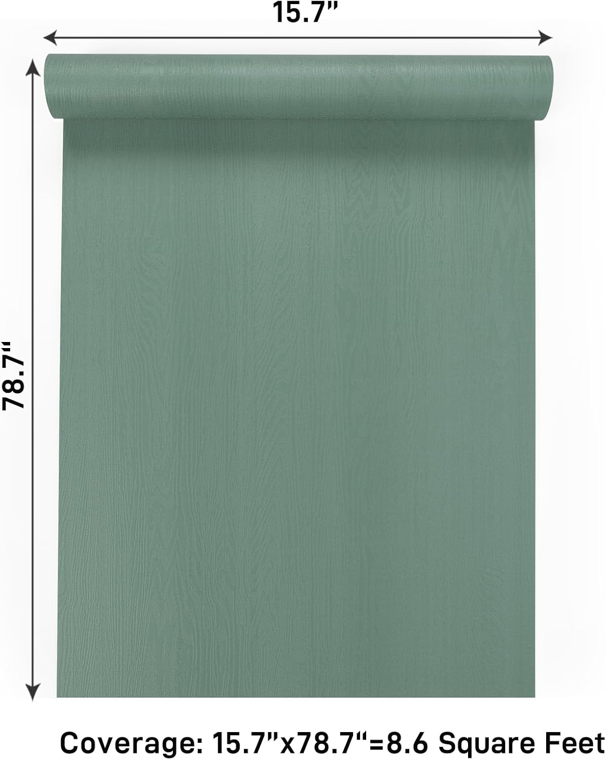 VaryPaper Rustic Green Wood Contact Paper