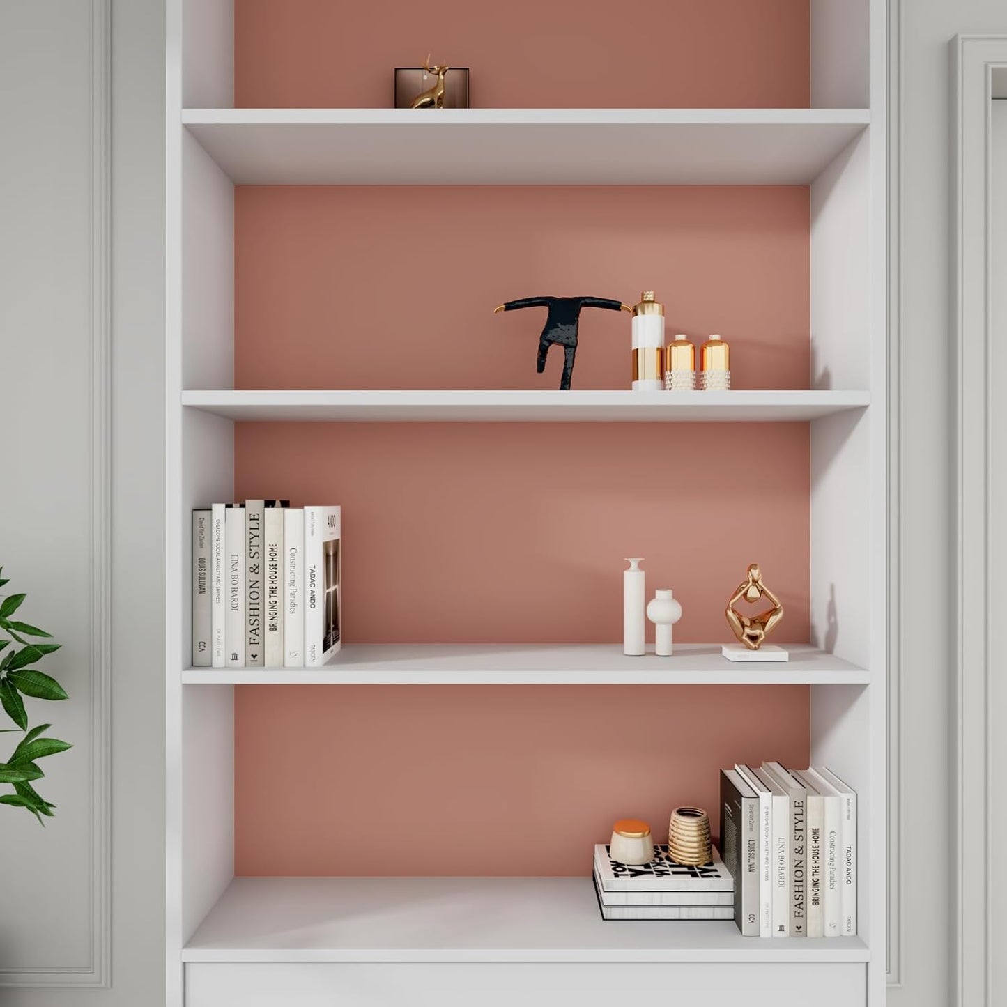 VaryPaper Thick Matte Peach Pink Peel and Stick Wallpaper