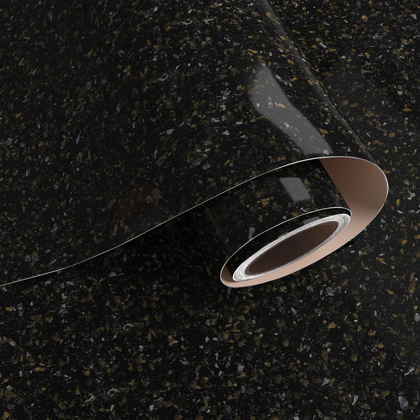VaryPaper Black Gold Granite Contact Paper