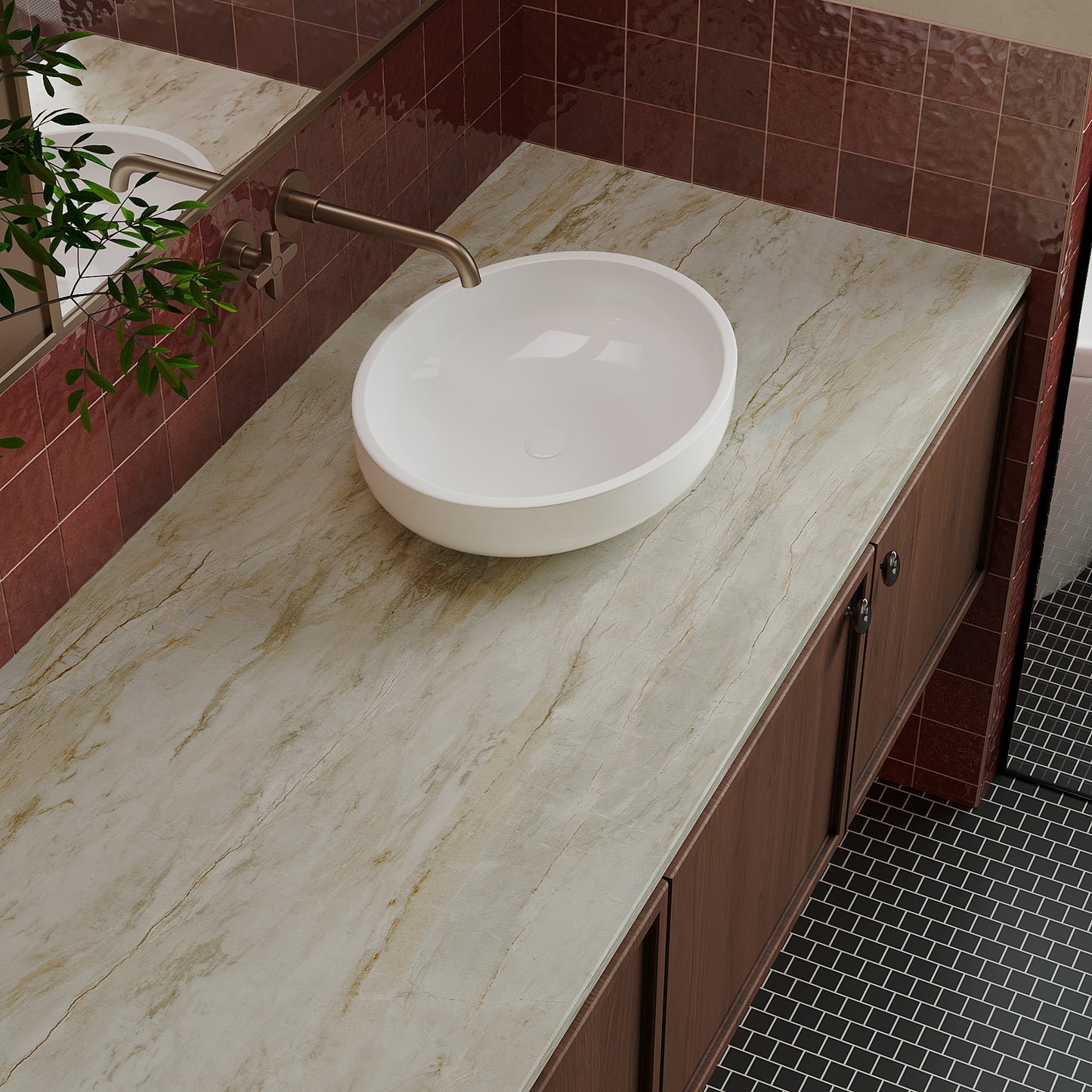VaryPaper Beige Slate Marble Contact Paper