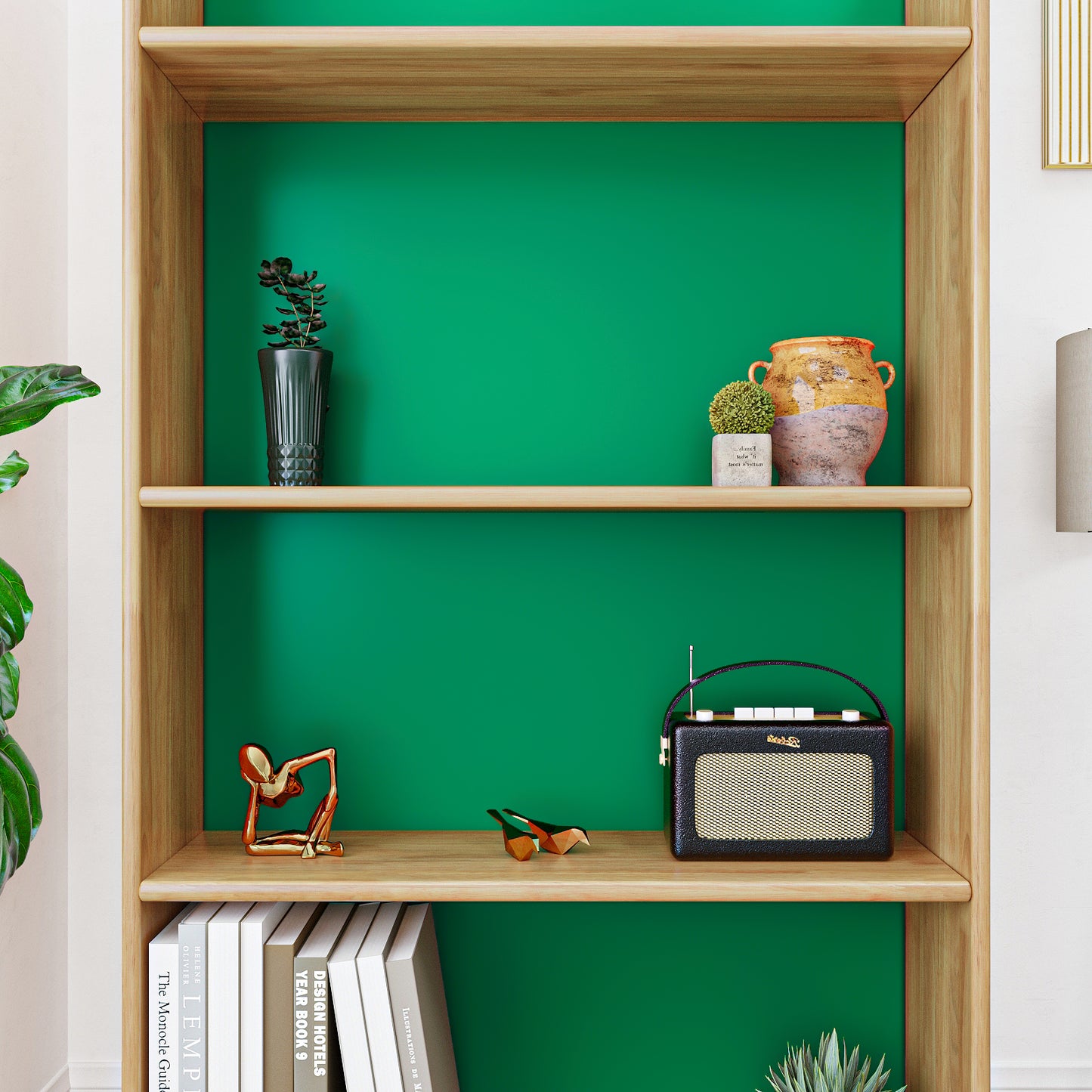 VaryPaper Thick Matte Green Peel and Stick Wallpaper