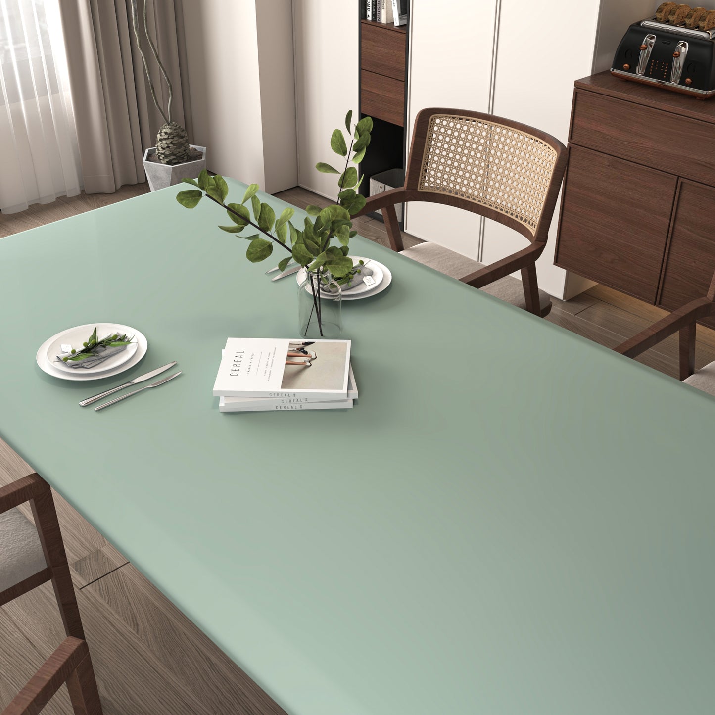 VaryPaper Light Sage Green Contact Paper Skin-friendly