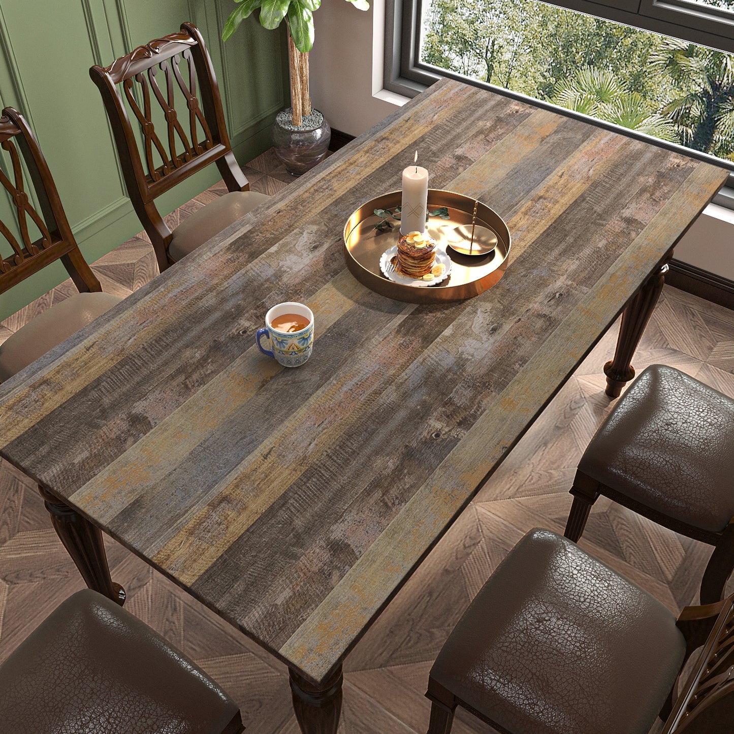 VaryPaper Rustic Brown Wood Contact Paper