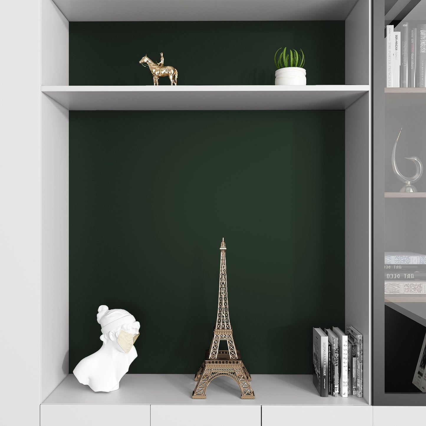 VaryPaper Matte Dark Green Contact Paper Skin-friendly