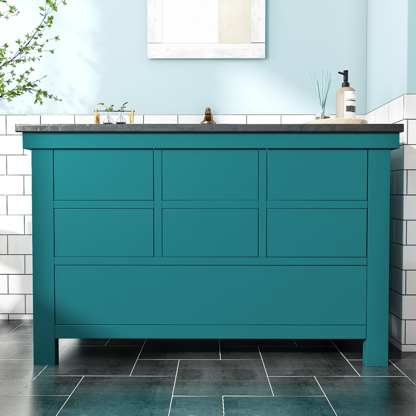 VaryPaper Teal Blue Contact Paper Skin-friendly