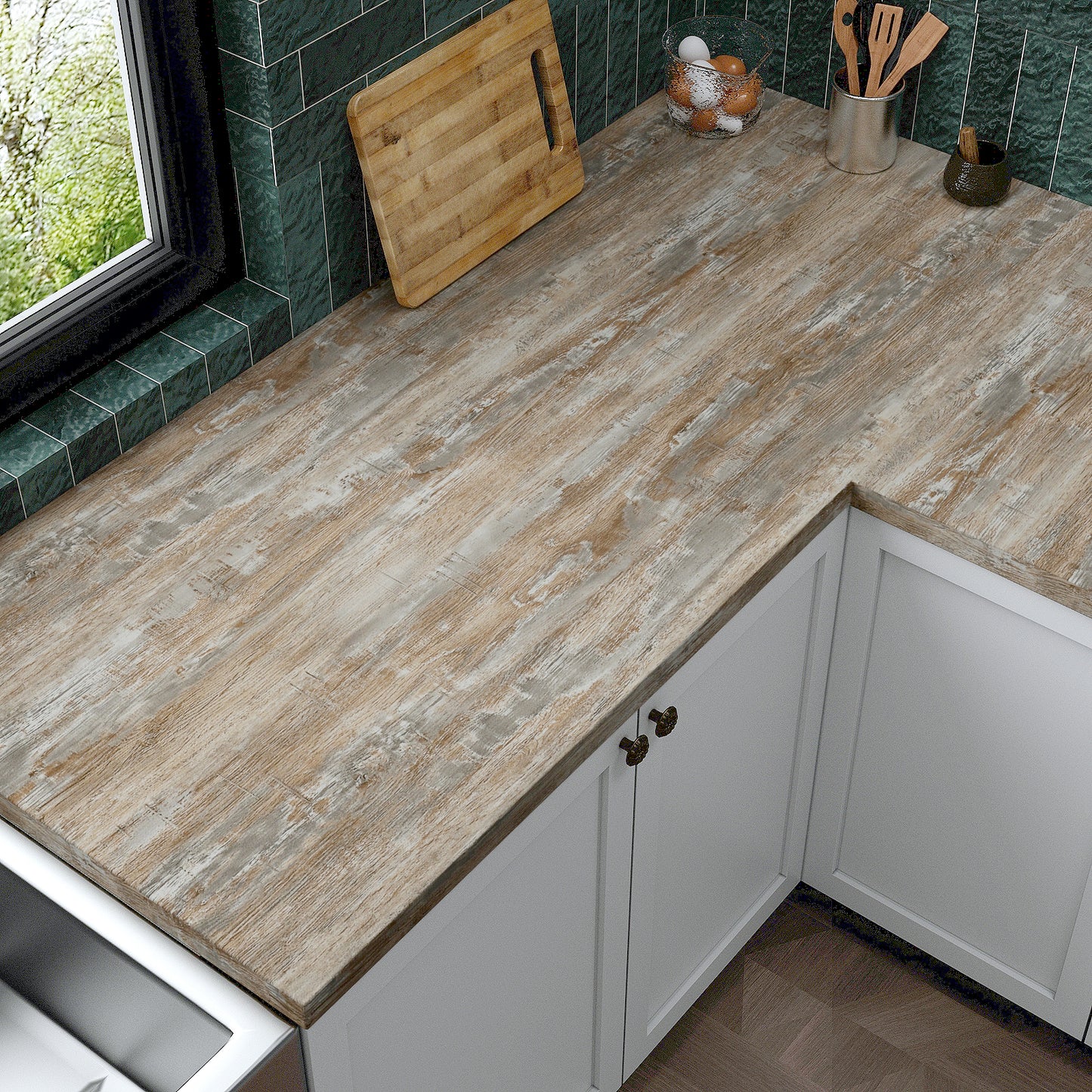 VaryPaper Distressed Light Wood Contact Paper