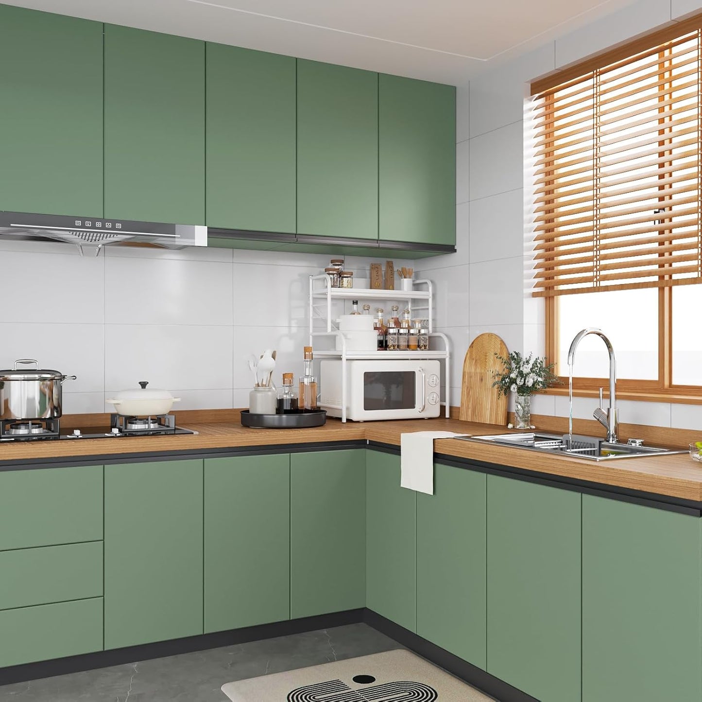 VaryPaper Thick Light Sage Green Peel and Stick Wallpaper