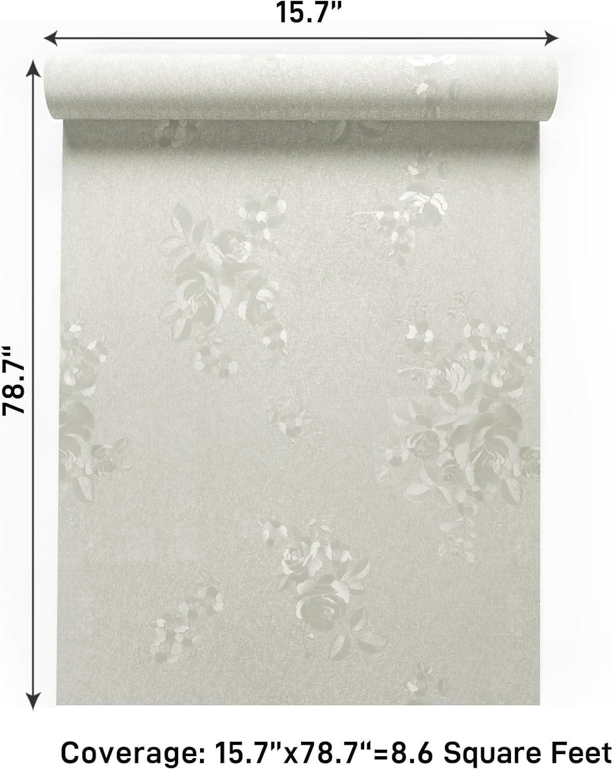 VaryPaper Silk Embossed Off White Contact Paper