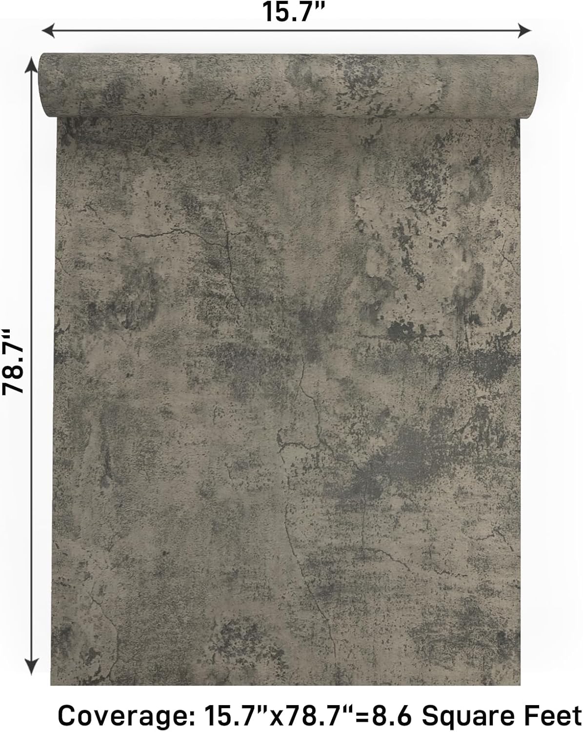 VaryPaper Thick Weathered Concrete Wallpaper