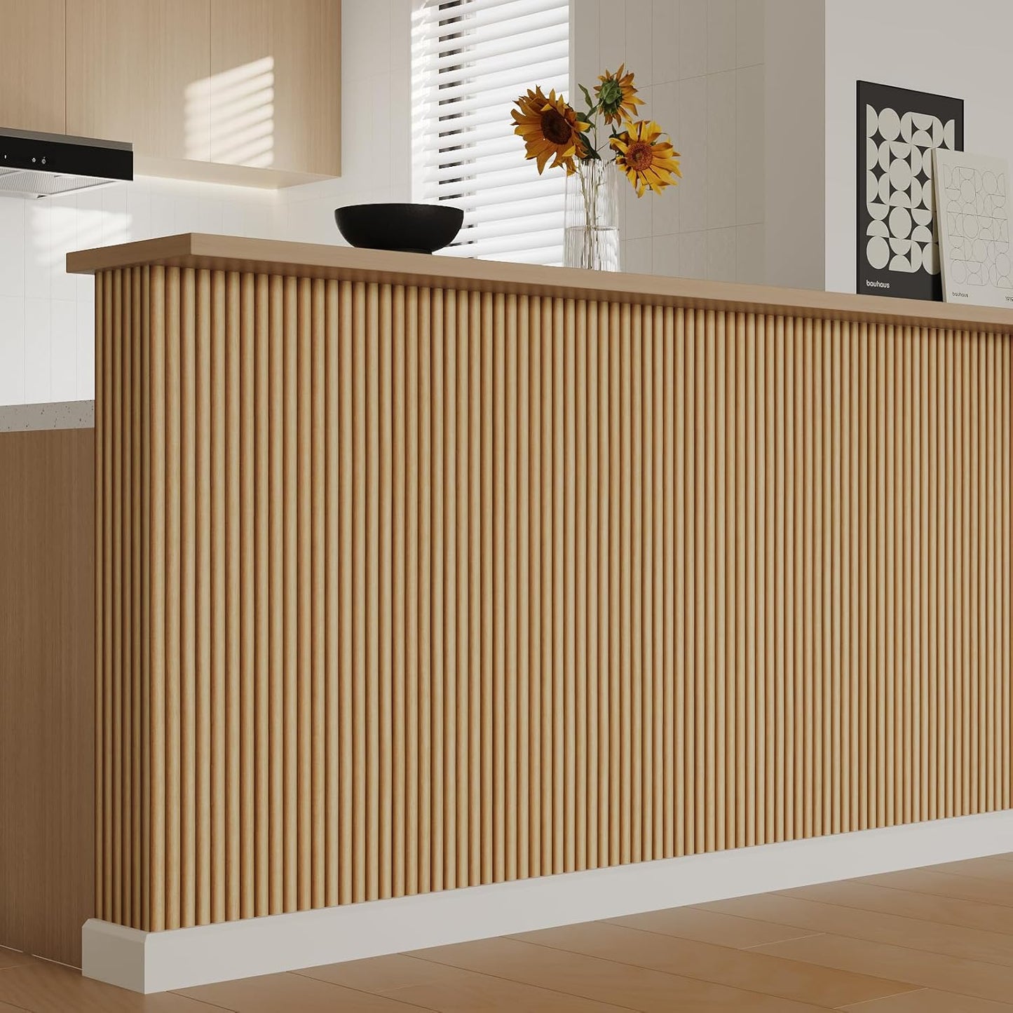 VaryPaper Rounded Wood Slat Wallpaper