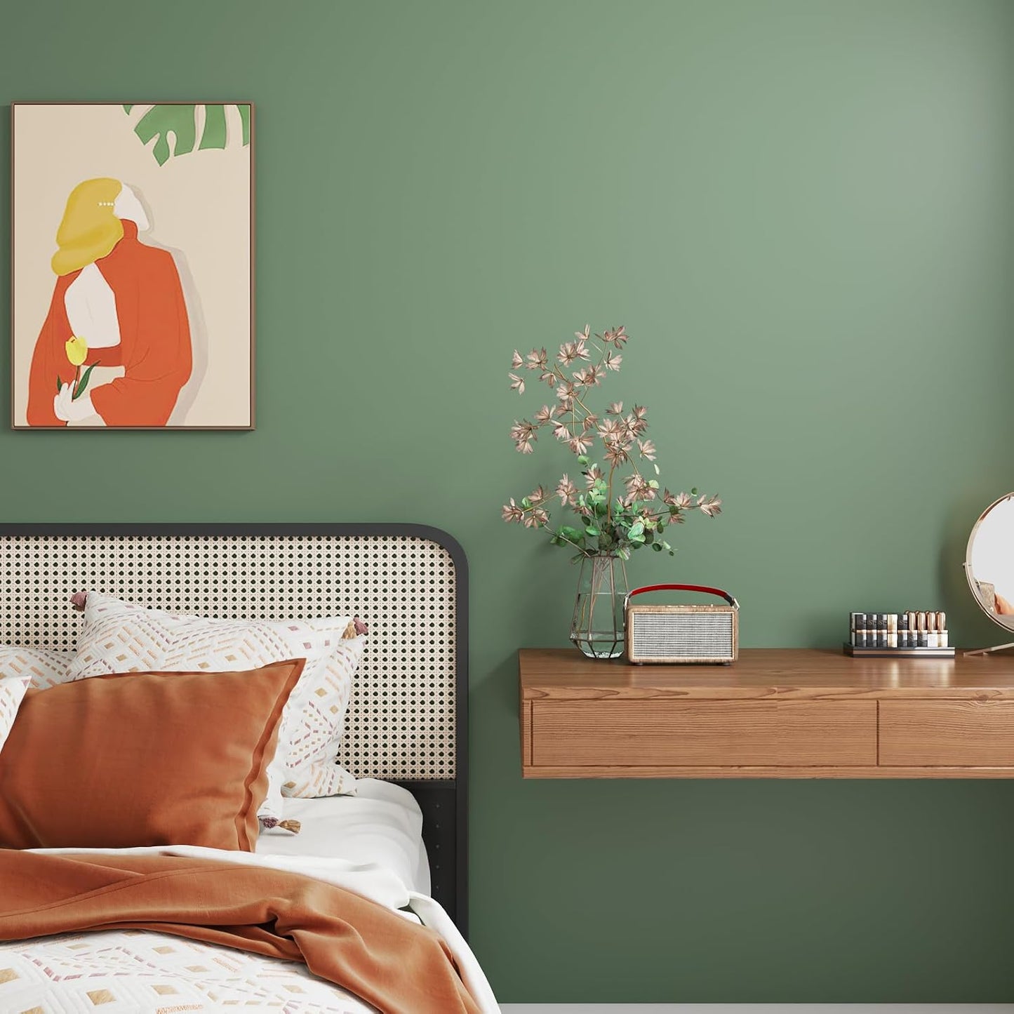 VaryPaper Thick Light Sage Green Peel and Stick Wallpaper