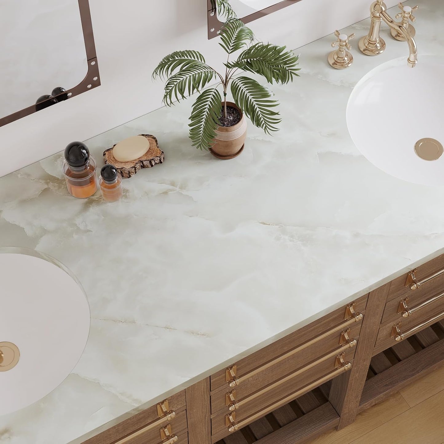 VaryPaper Matte Cream Marble Contact Paper