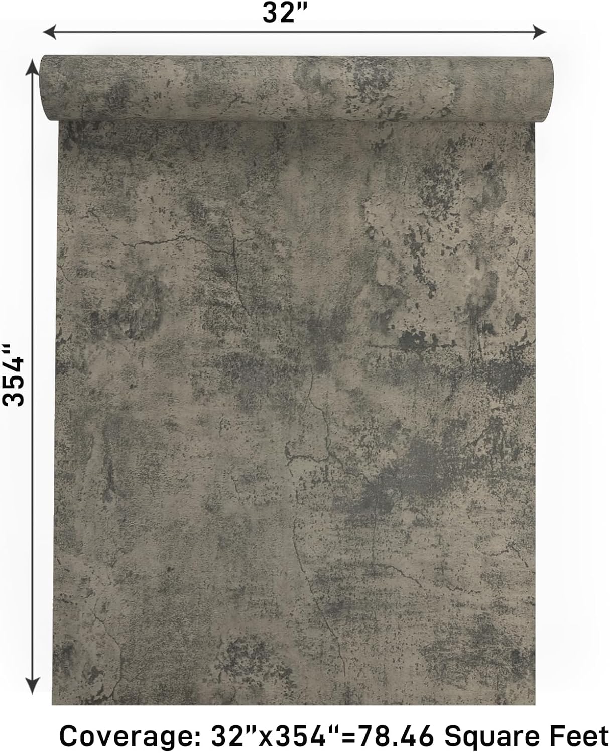 VaryPaper Thick Weathered Concrete Wallpaper