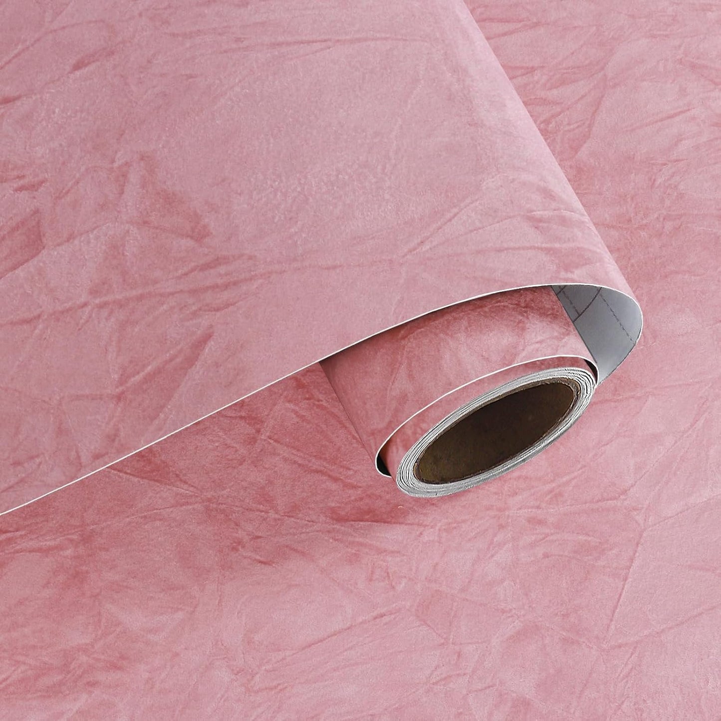 VaryPaper Coral Pink Velvet Flocking Contact Paper