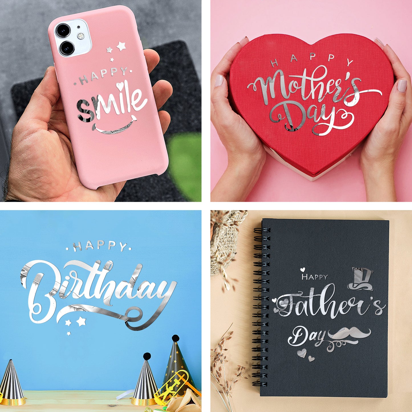 VaryPaper Silver Mirror Stickers