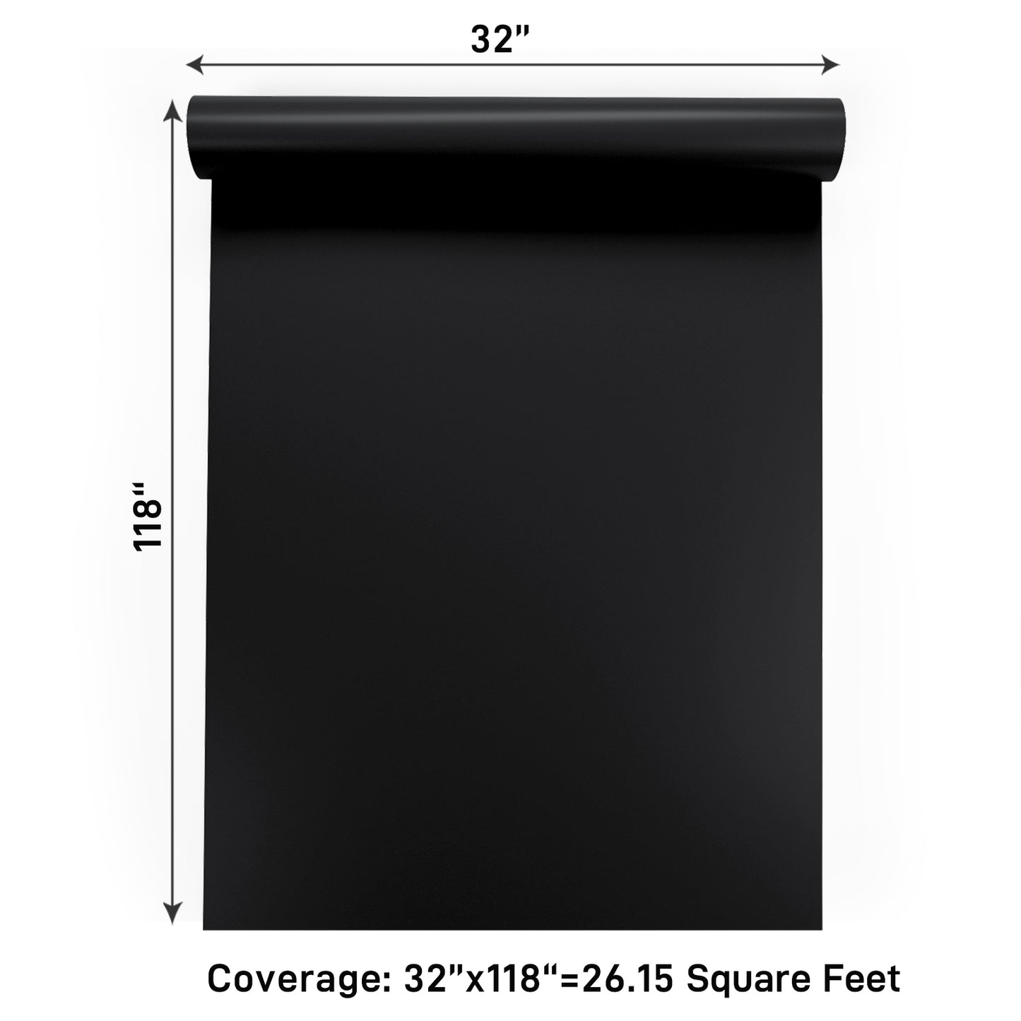 VaryPaper Black Contact Paper Skin-friendly