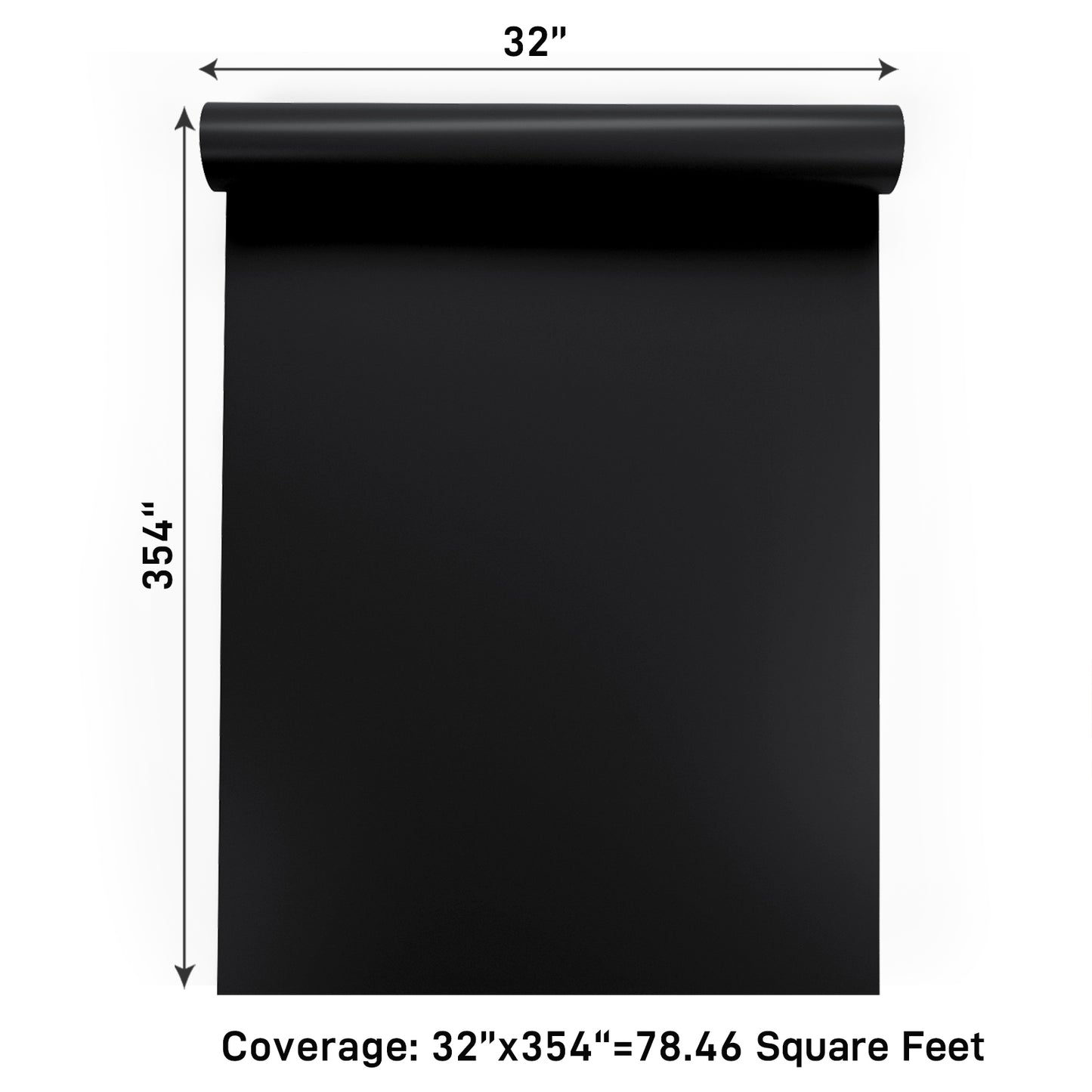 VaryPaper Black Contact Paper Skin-friendly