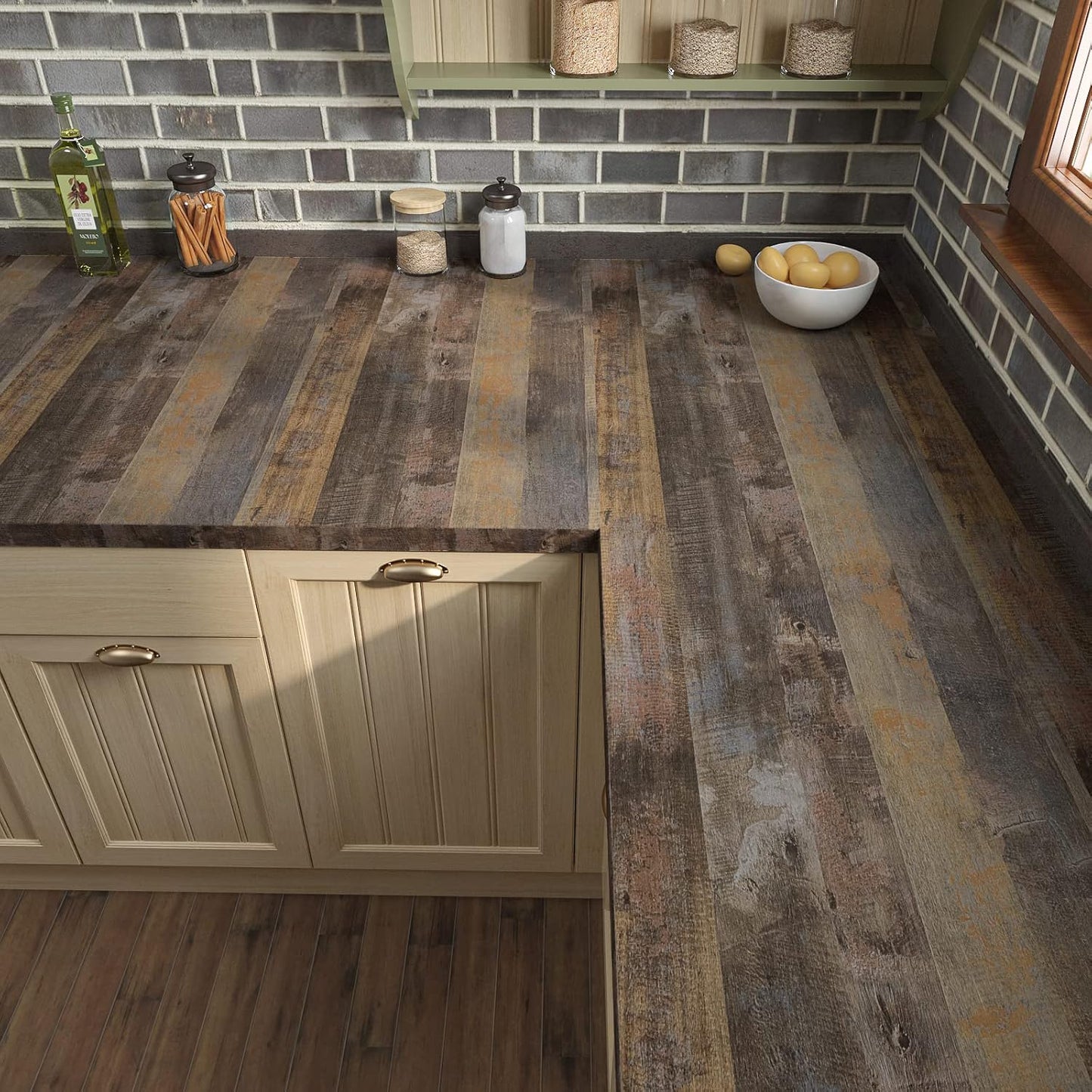 VaryPaper Brown Wood Shiplap Wood Wallpaper