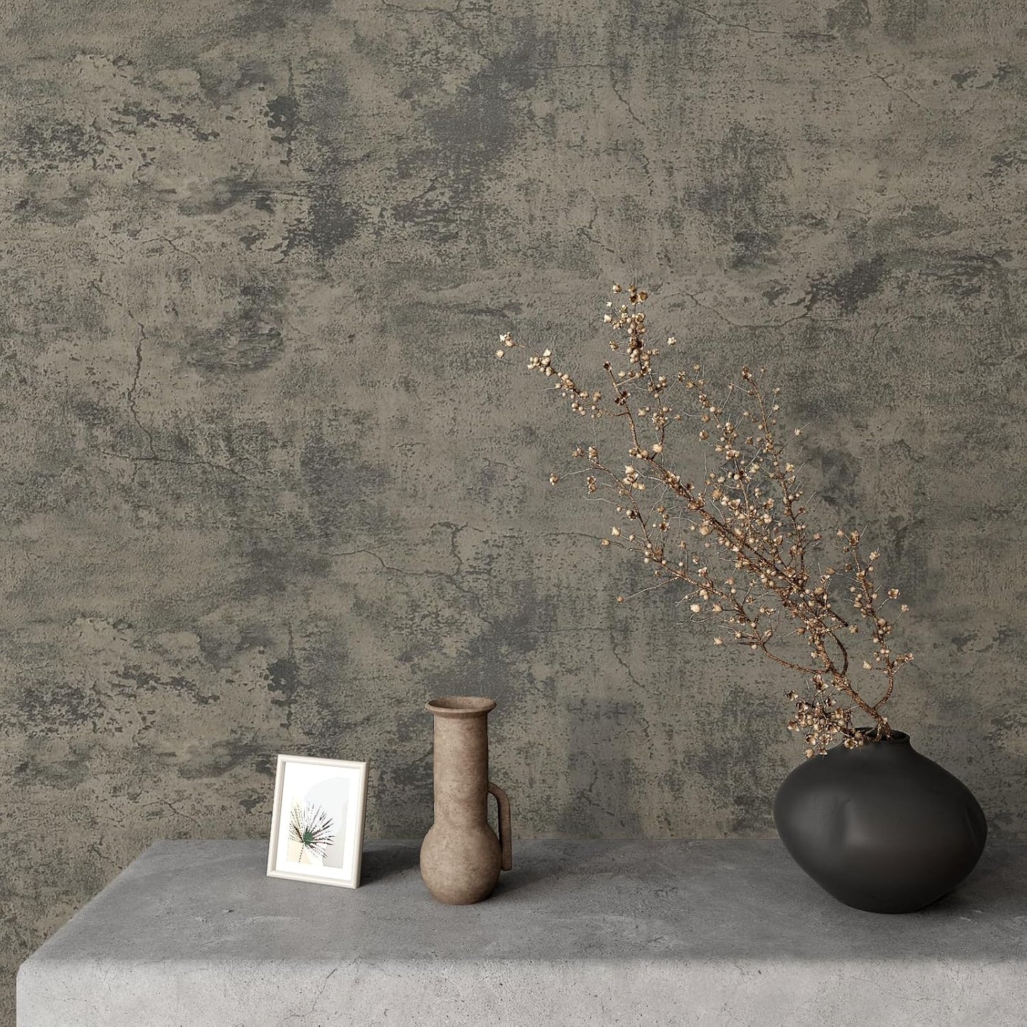 VaryPaper Thick Weathered Concrete Wallpaper