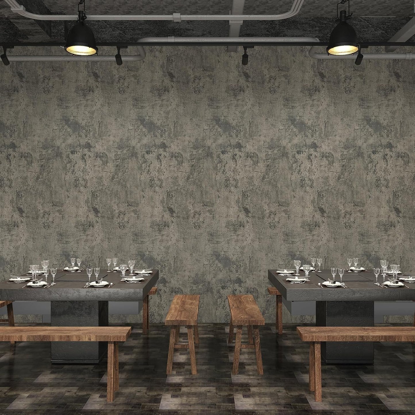VaryPaper Thick Weathered Concrete Wallpaper