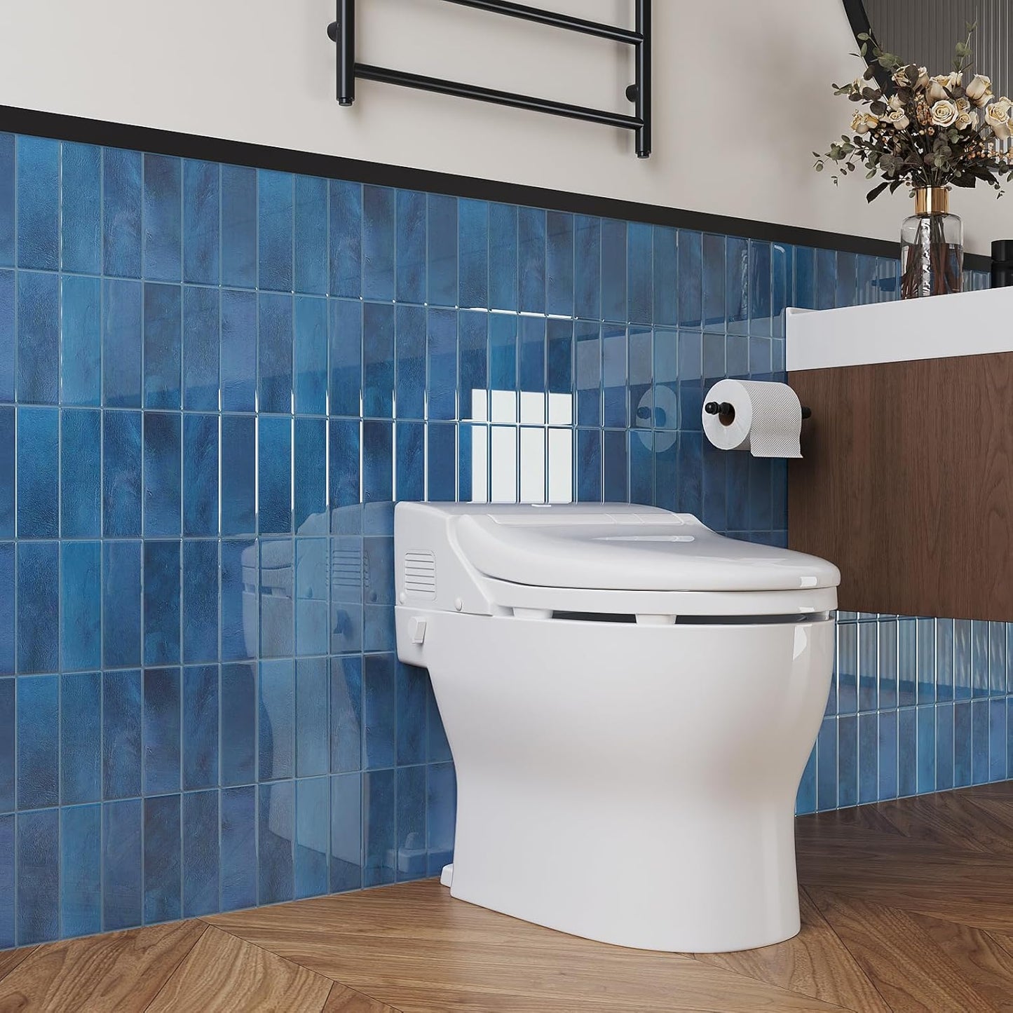 VaryPaper Sea Blue Peel and Stick Backsplash Wall Tiles