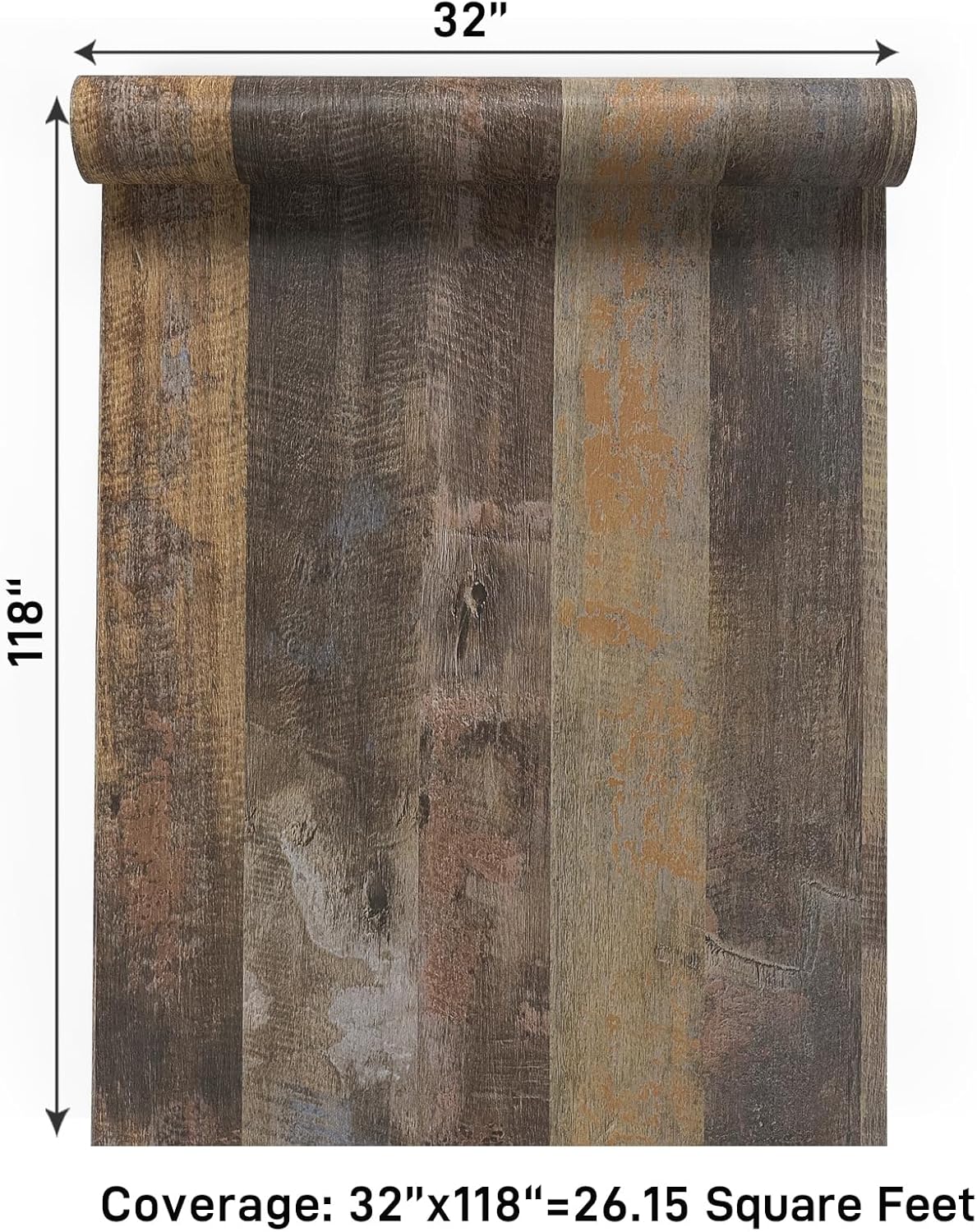 VaryPaper Brown Wood Shiplap Wood Wallpaper