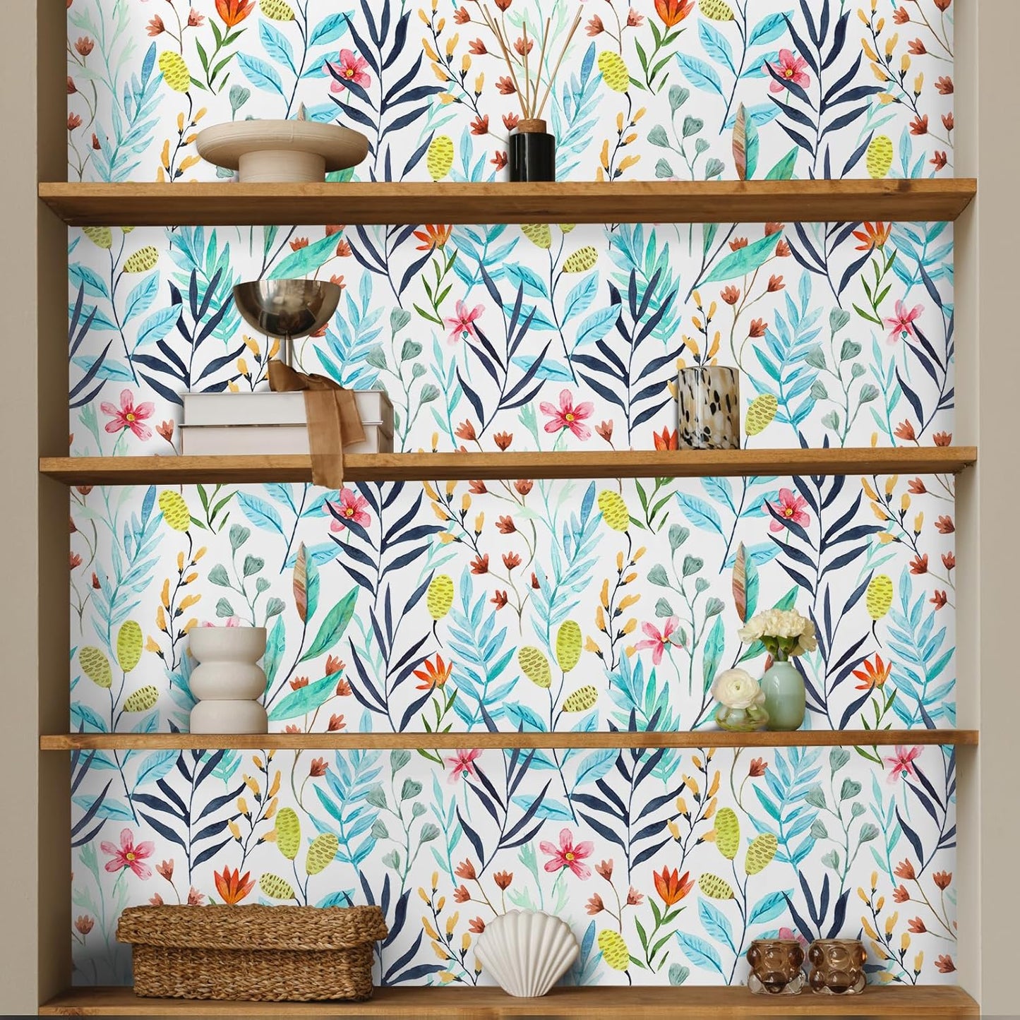 VaryPaper Rustic Leaf Floral Wallpaper
