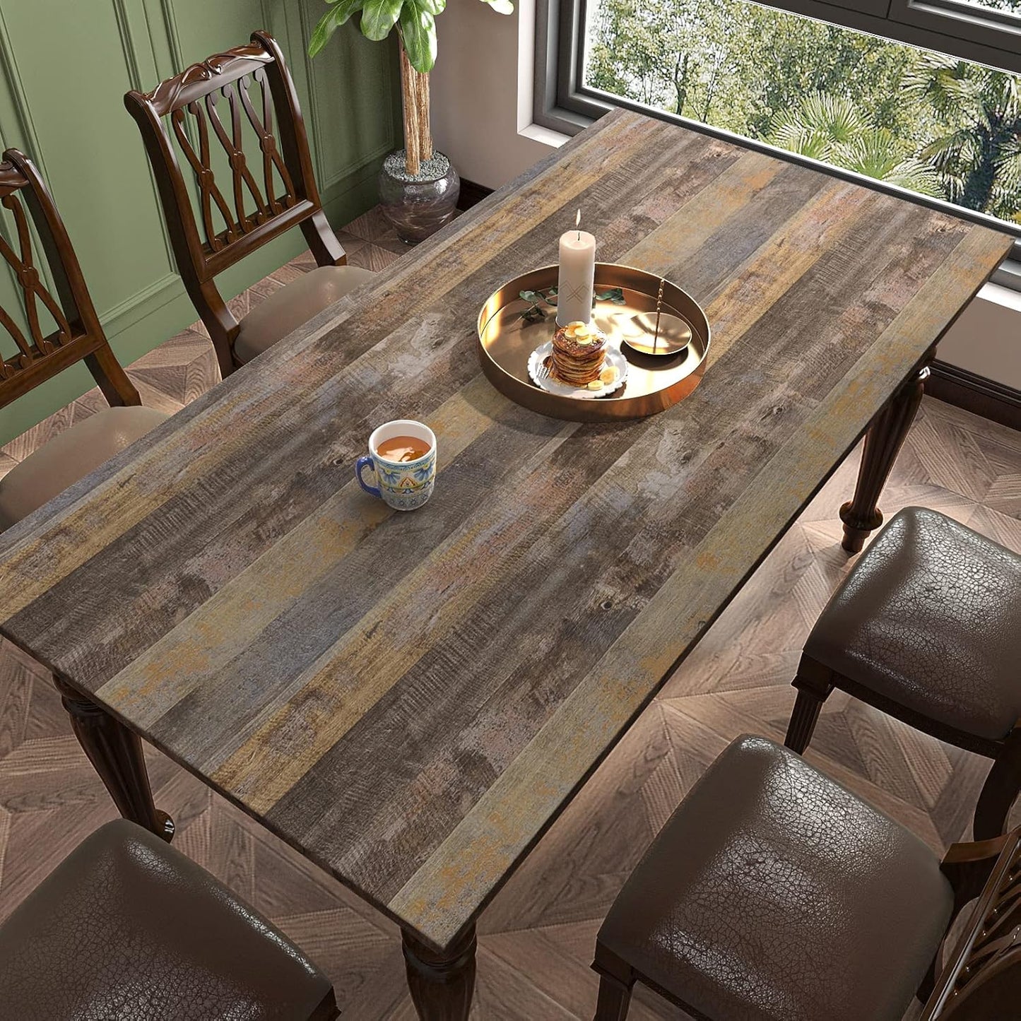 VaryPaper Brown Wood Shiplap Wood Wallpaper