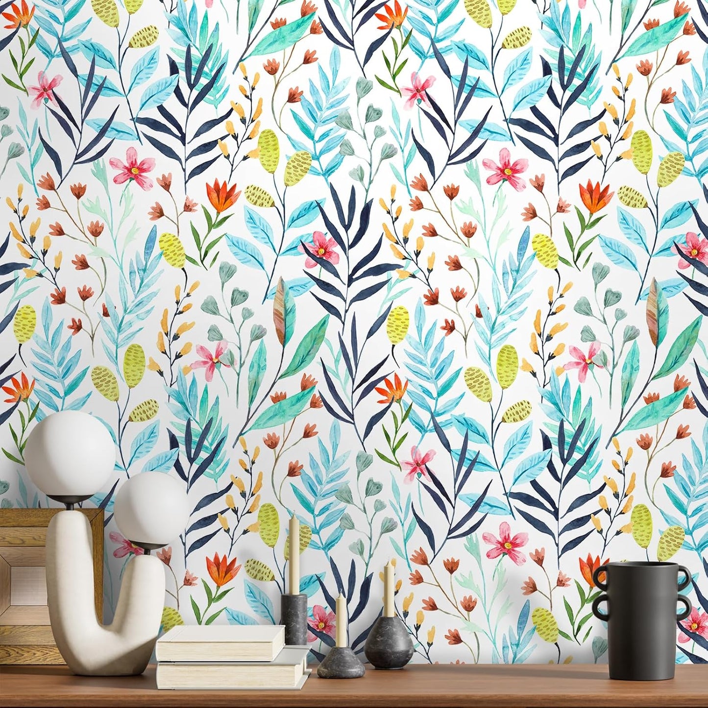 VaryPaper Rustic Leaf Floral Wallpaper