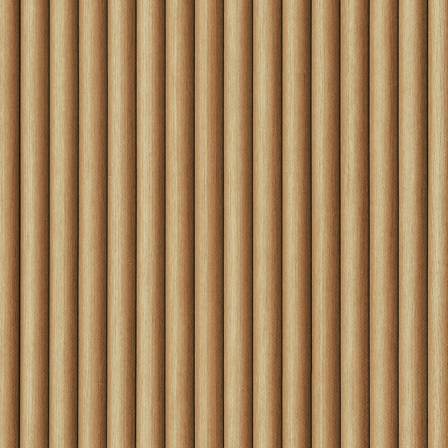 VaryPaper Rounded Wood Slat Wallpaper