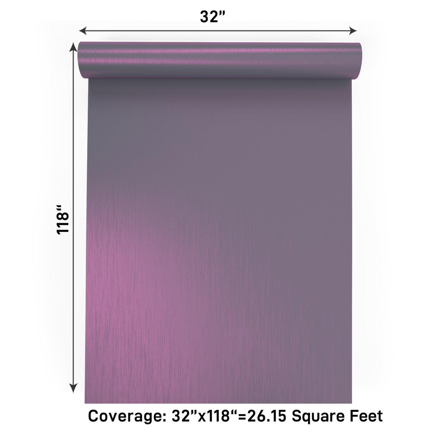 VaryPaper Gradient Purple Brushed Stainless Steel Contact Paper
