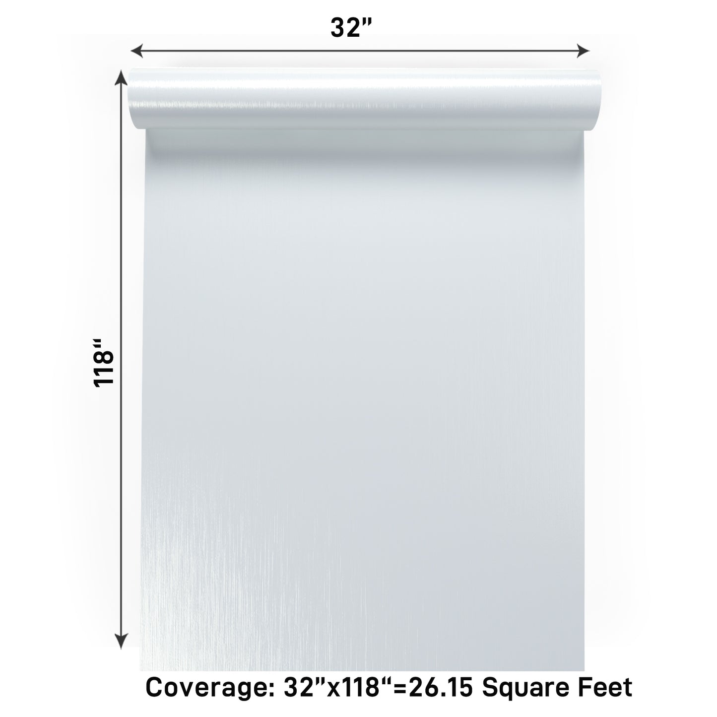 VaryPaper Lustre White Brushed Stainless Steel Contact Paper