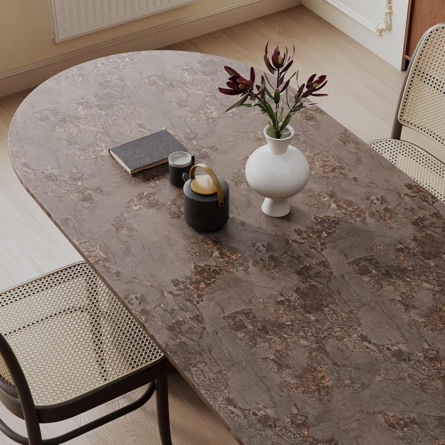 VaryPaper Bronze Brown Marble Contact Paper