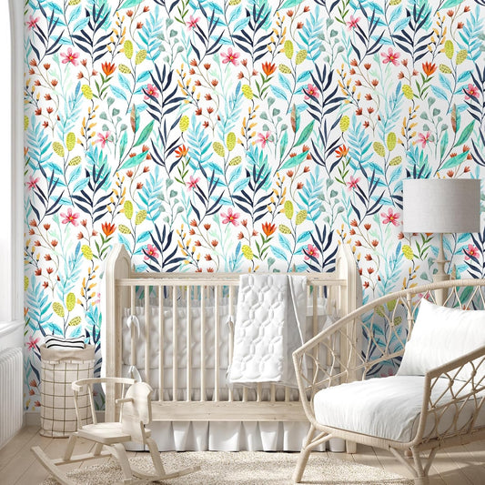 VaryPaper Rustic Leaf Floral Wallpaper