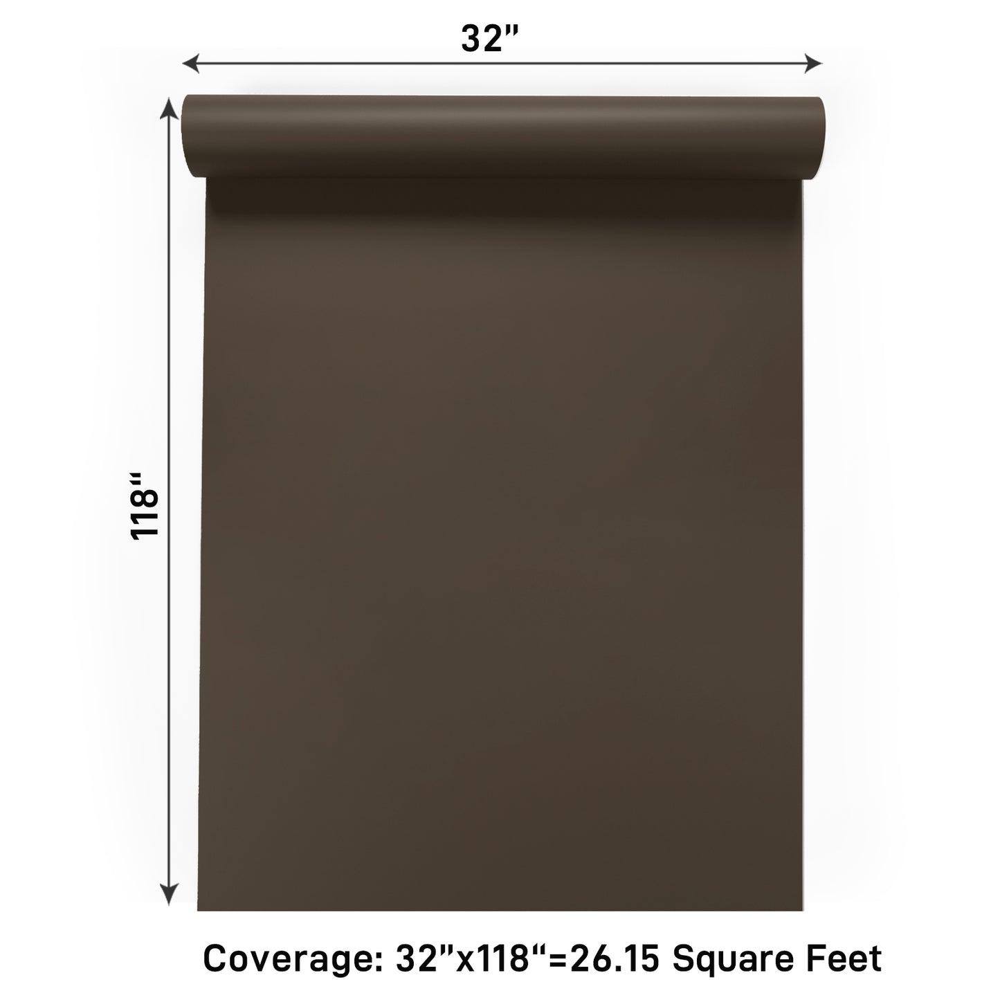 VaryPaper Dark Brown Contact Paper Skin-friendly